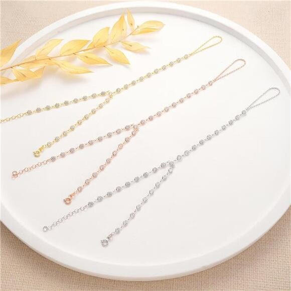 Gold Hand Chain Bracelet | Ring Bracelet Jewelry | Elegant Gift for Her - Picture 5 of 5